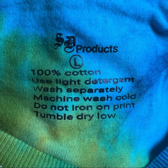 NWOT - Men’s Tie-Dye T-Shirt,100% Cotton.Size:L, SD Products,Brotherhood print. - Picture 7 of 8
